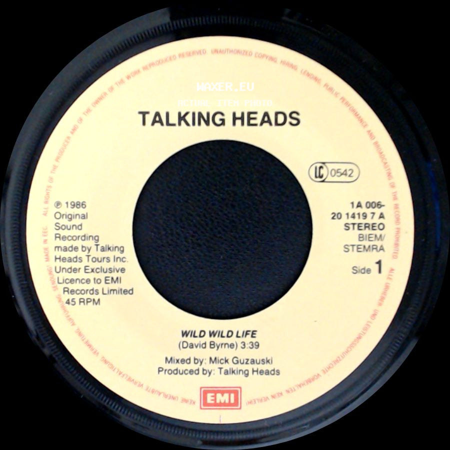 Talking Heads - Wild Wild Life / People Like Us (Movie Version) side A