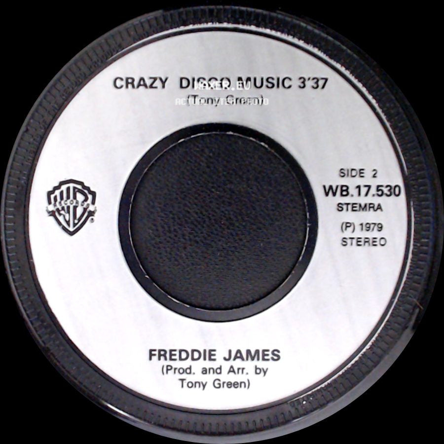 Freddie James - Hollywood (Edit) / Crazy Disco Music side B