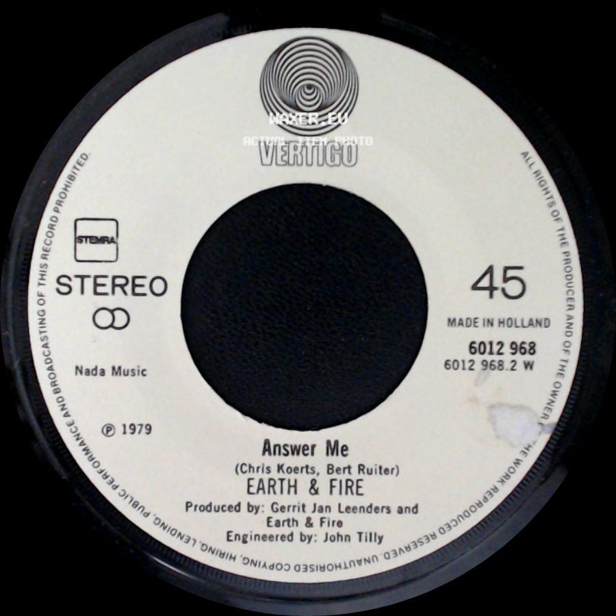 Earth & Fire - Answer Me / Weekend side A