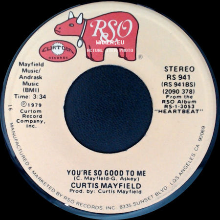 Curtis Mayfield And Linda Clifford / Curtis Mayfield - Between You Baby And Me / You're So Good To Me side B