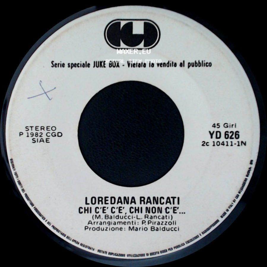 Yazoo / Loredana Rancati - Only You / Chi C'é C'é, Chi Non C'é... side B