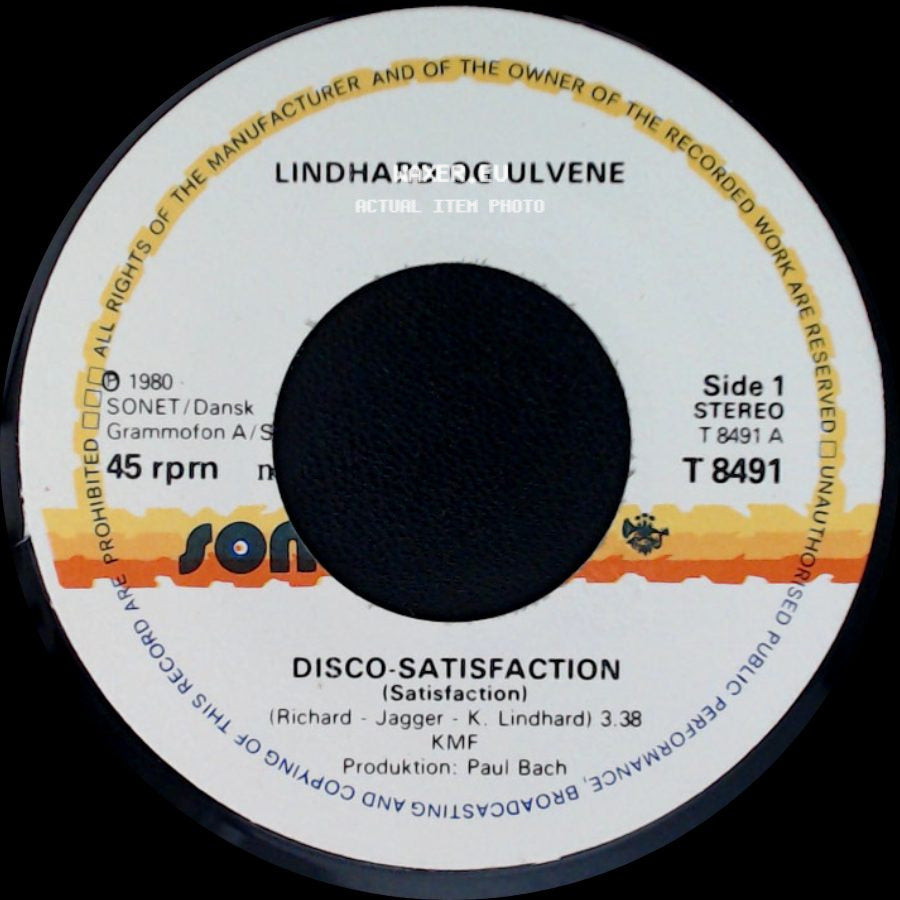 Kmf / Lindhard Og Ulvene - Disco-Satisfaction / Bee-Bop Johnny (Keep On Running) side A