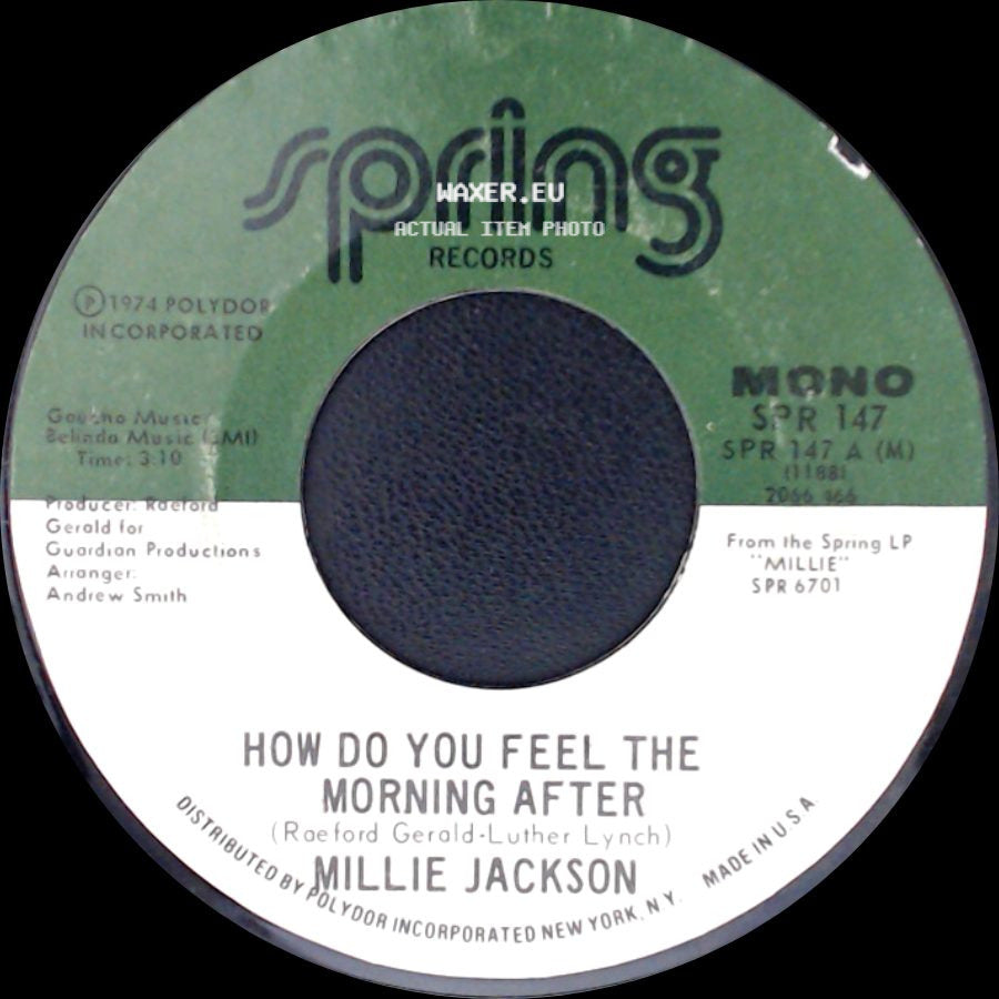 Millie Jackson - How Do You Feel The Morning After / In The Wash side A
