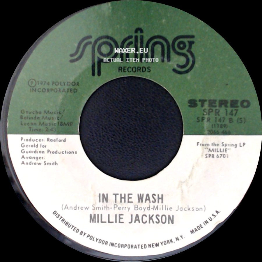 Millie Jackson - How Do You Feel The Morning After / In The Wash side B