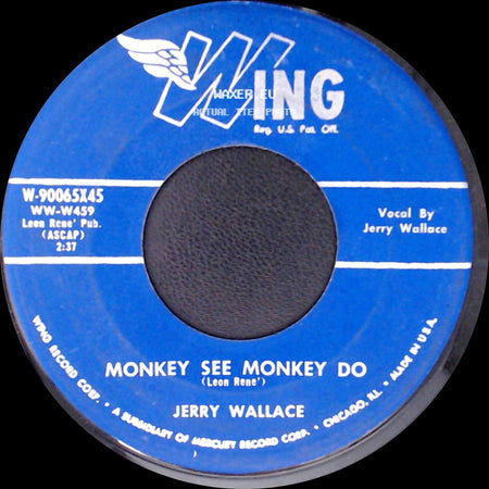 Jerry Wallace - Eyes Of Fire Lips Of Wine / Monkey See Monkey Do side B