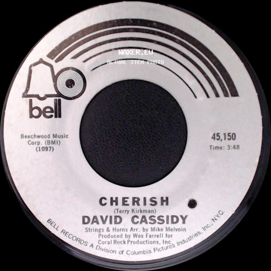 David Cassidy - Cherish / All I Wanna Do Is Touch You side A