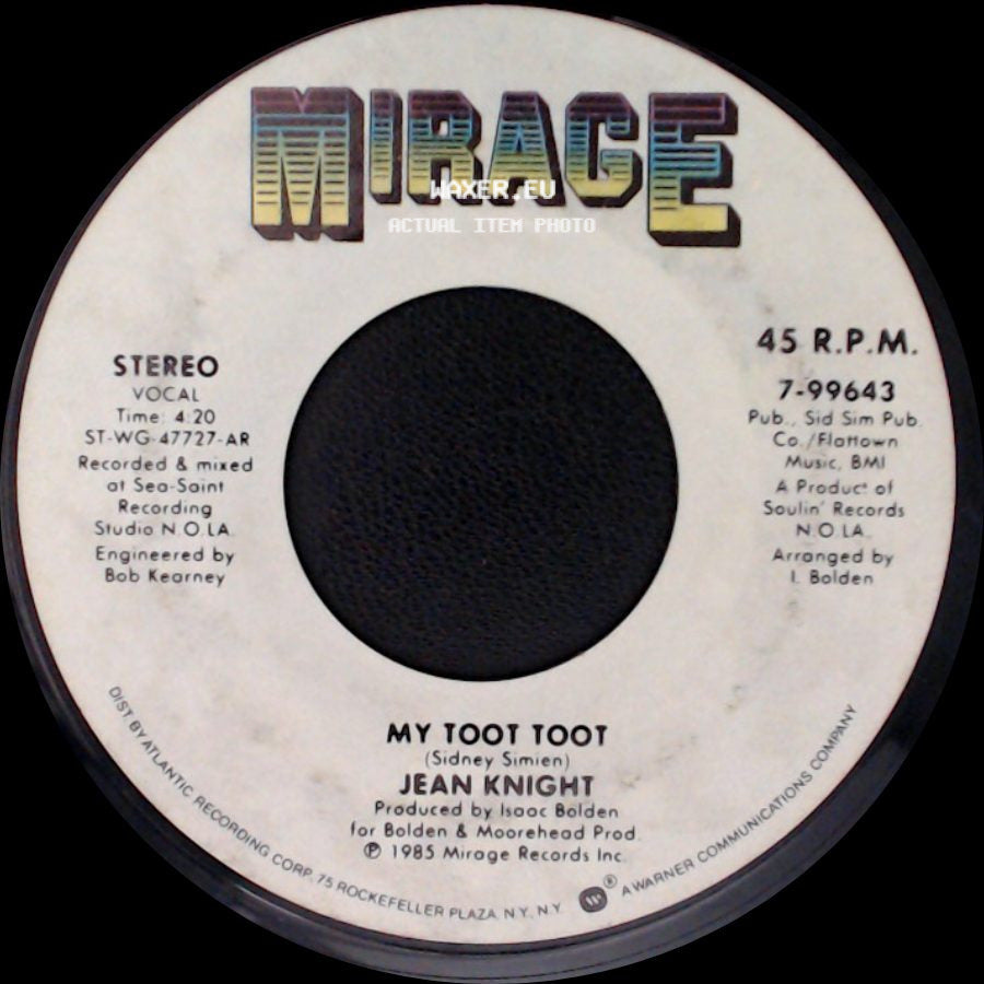 Jean Knight - My Tooti Toot / My Heart Is Willing (And My Body Is Too) side A