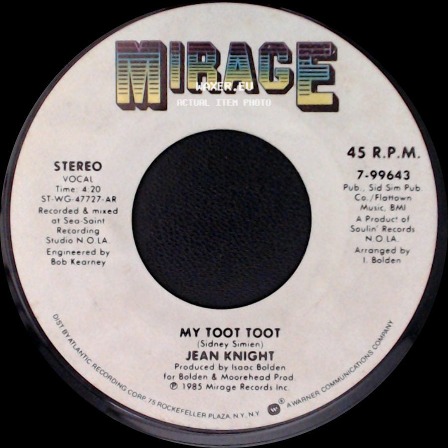 Jean Knight - My Heart Is Willing (And My Body Is Too) / My Toot Toot side B