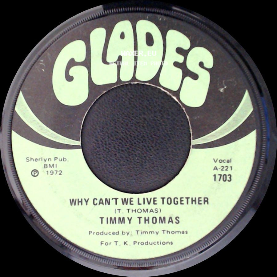 Timmy Thomas - Funky Me / Why Can't We Live Together side B