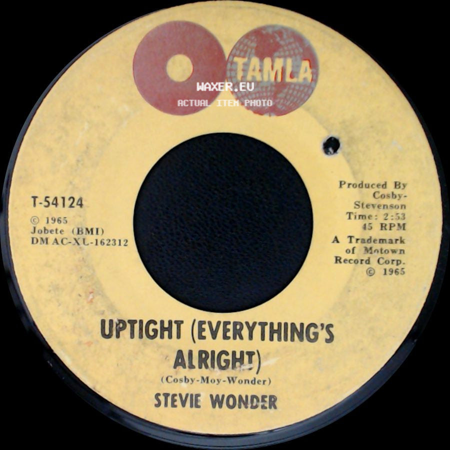 Stevie Wonder - Uptight (Everything's Alright) / Purple Rain Drops side A