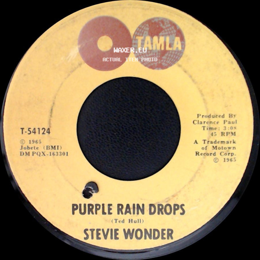 Stevie Wonder - Uptight (Everything's Alright) / Purple Rain Drops side B