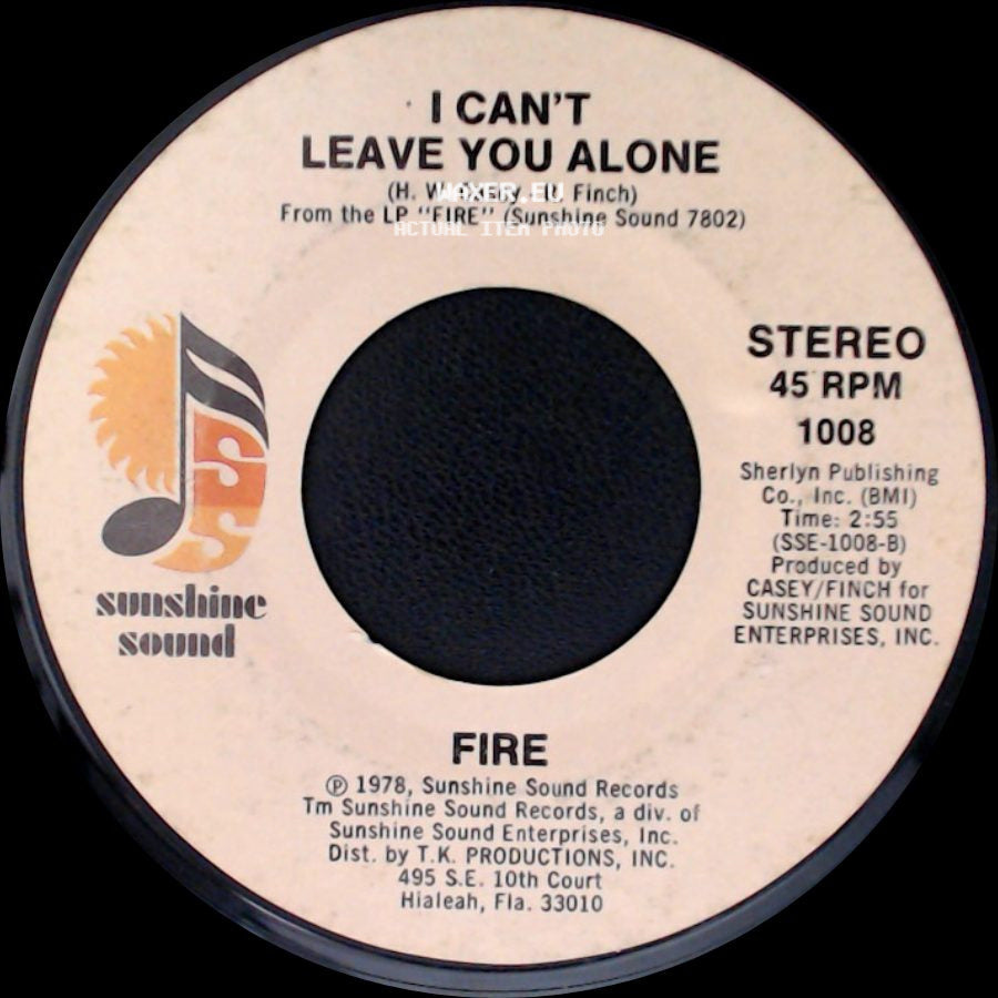 Unknown Artist - I Can't Leave You Alone / You Treat Me Good side A