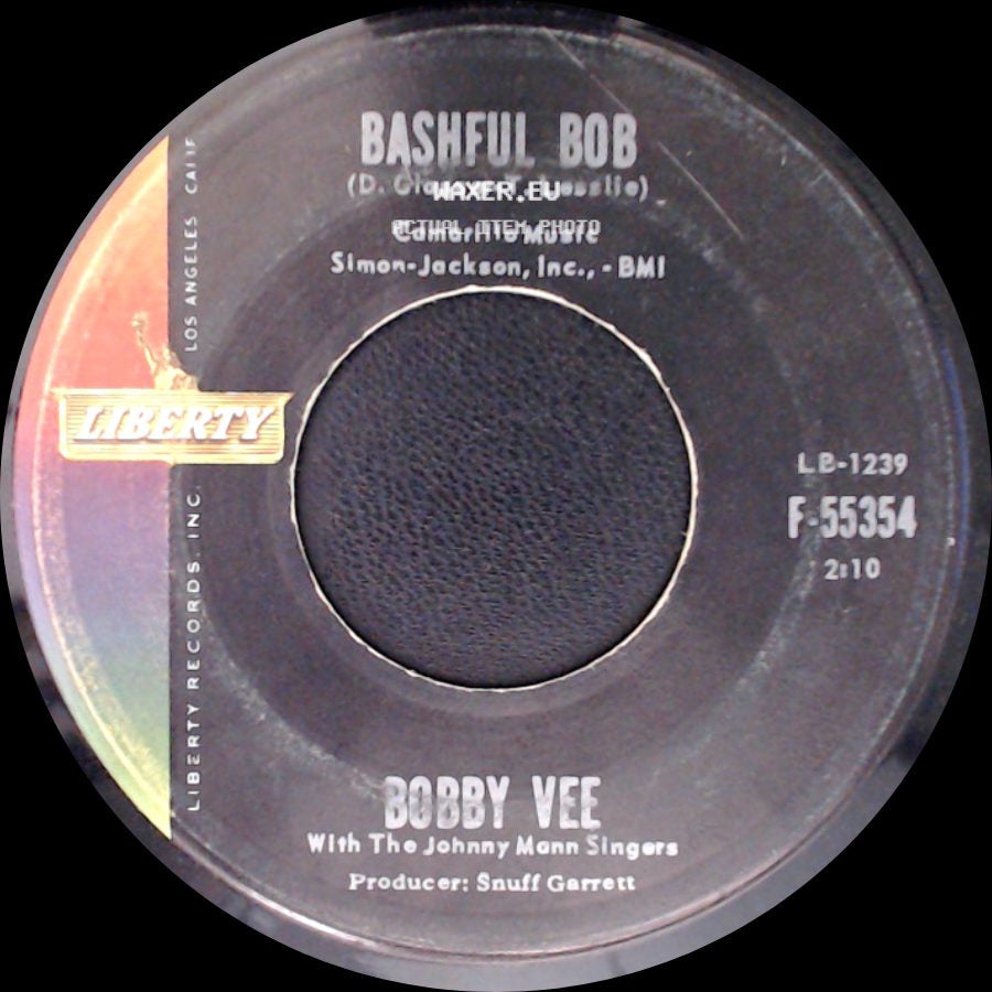 Bobby Vee - Take Good Care Of My Baby / Bashful Bob side B