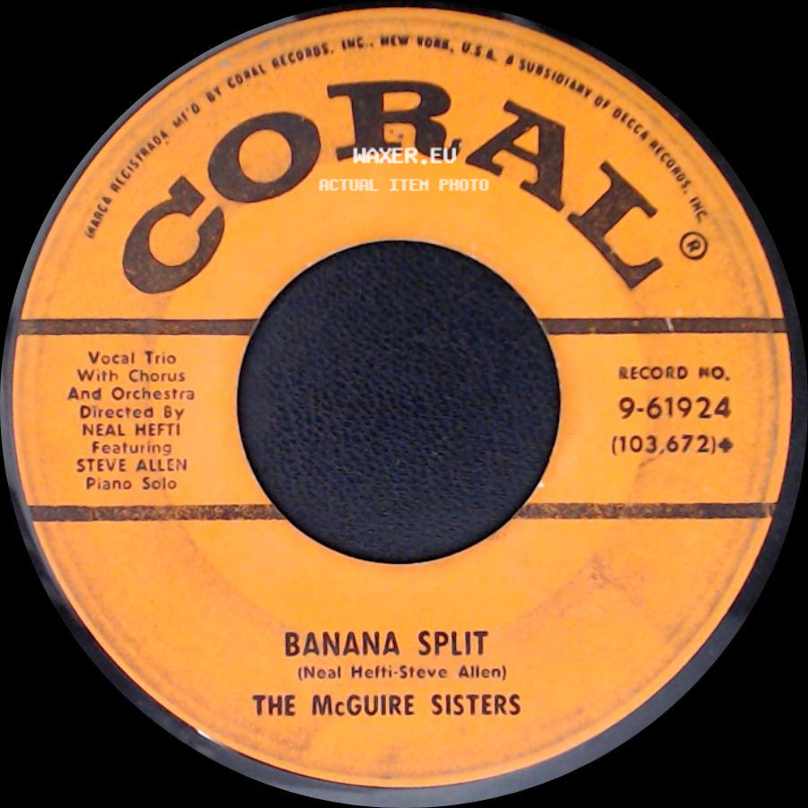 The Mcguire Sisters - Banana Split / Sugartime side A
