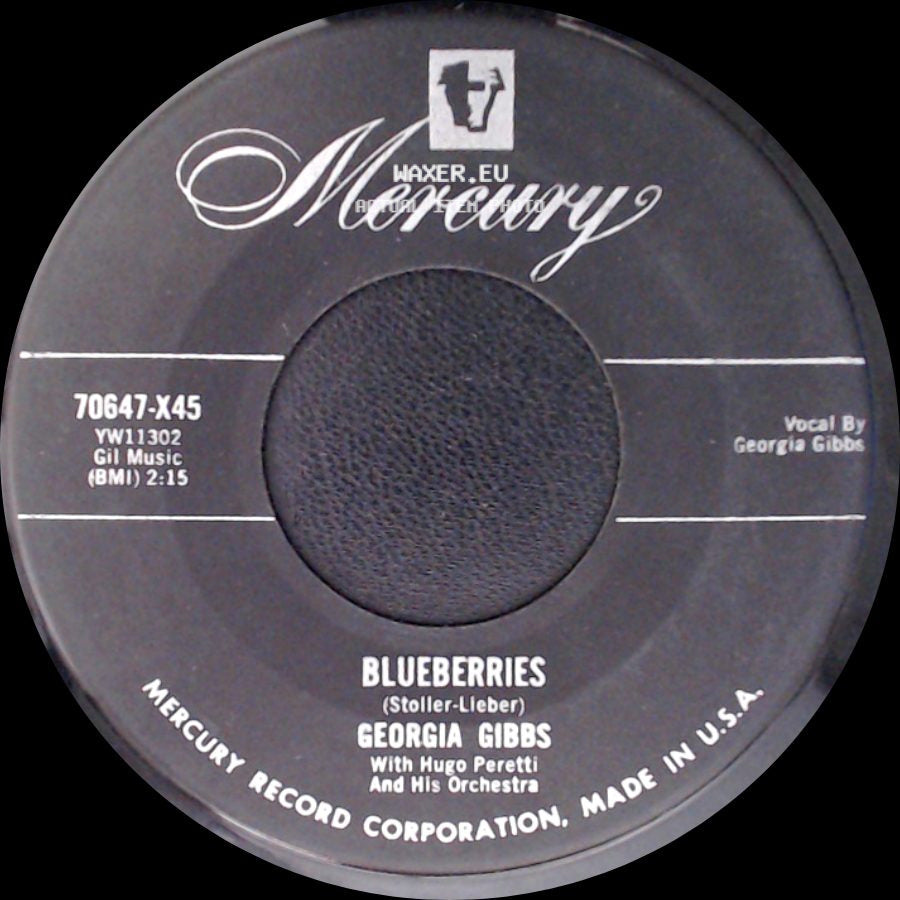 Georgia Gibbs - Blueberries / Sweet And Gentle side A