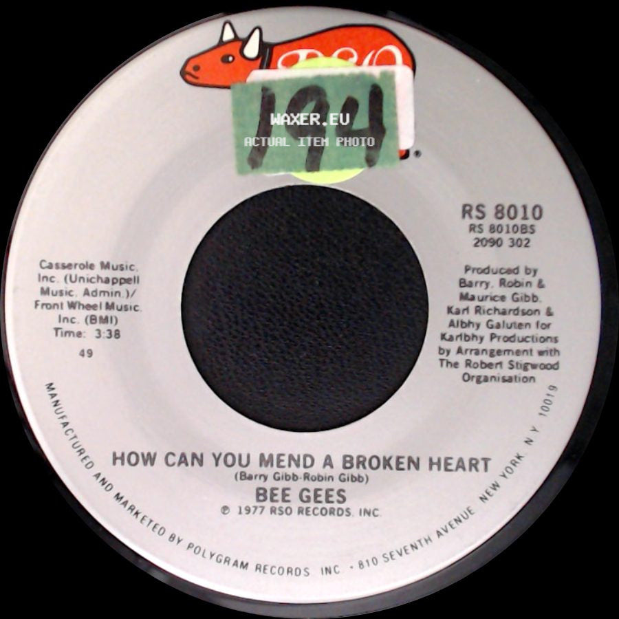 Bee Gees - To Love Somebody / How Can You Mend A Broken Heart side B