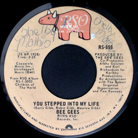 Bee Gees - You Stepped Into My Life / Love So Right side A