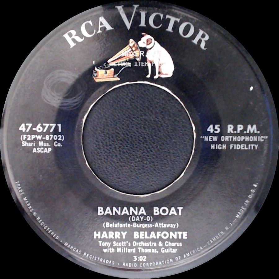 Harry Belafonte - Star-O / Banana Boat (Day-O) side B