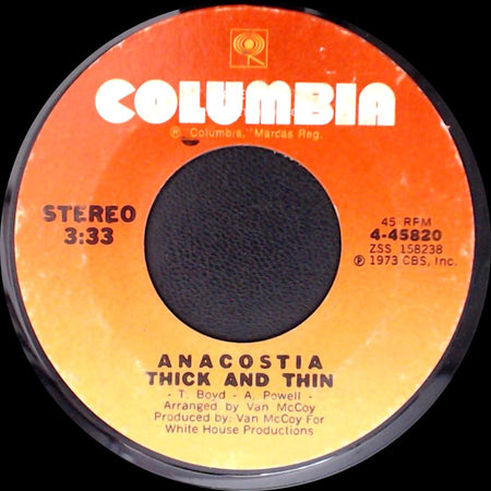 Anacostia - Thick And Thin / I Just Wander side A