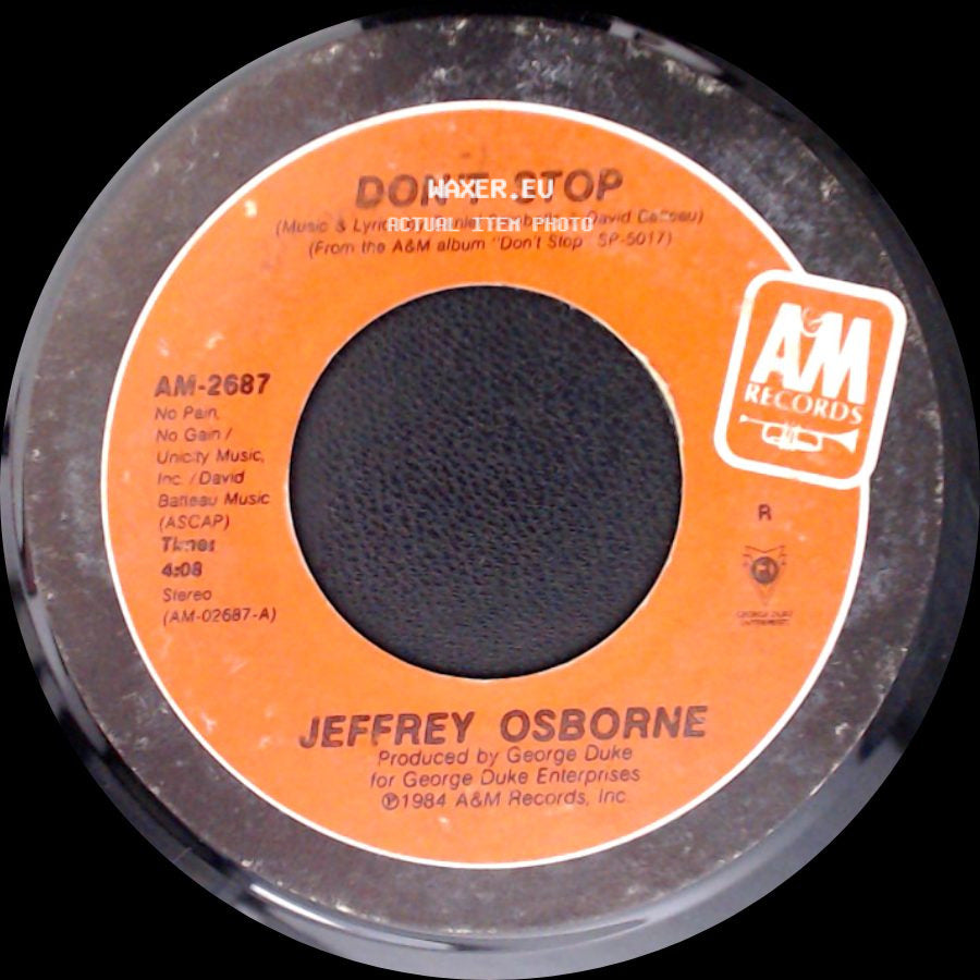 Jeffrey Osborne - Don't Stop / Forever Mine side A
