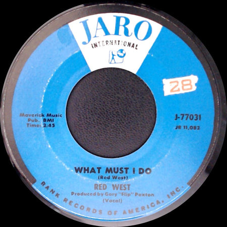 Red West - What Must I Do / F.B.I. Story side A