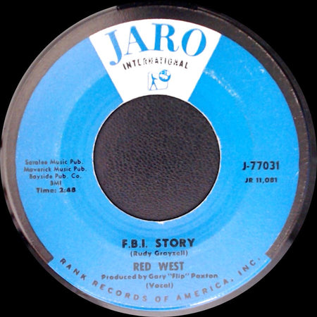 Red West - What Must I Do / F.B.I. Story side B