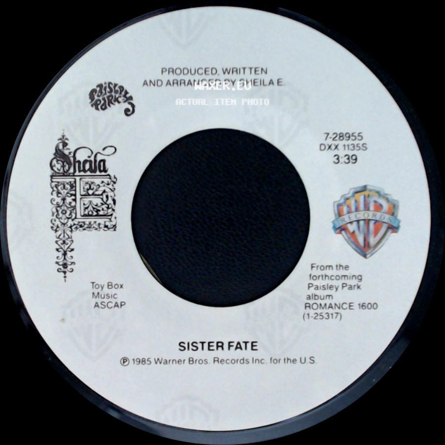 Sheila E. - Sister Fate (Instrumental) / Sister Fate side B