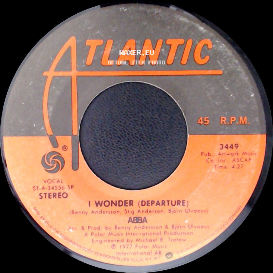 Abba - I Wonder (Departure) / The Name Of The Game side A