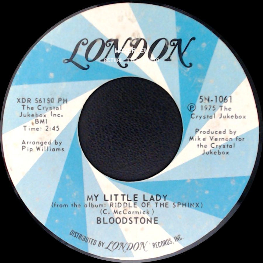 Bloodstone - My Little Lady / Loving You Is Just A Pastime side A