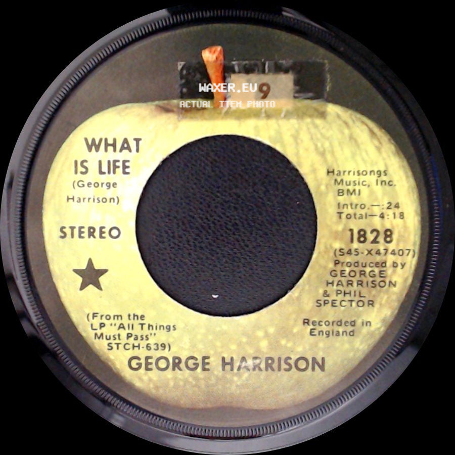 George Harrison - Apple Scruffs / What Is Life side B