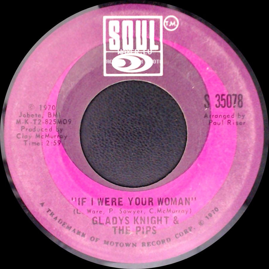 Gladys Knight & The Pips - The Tracks Of My Tears / If I Were Your Woman side B
