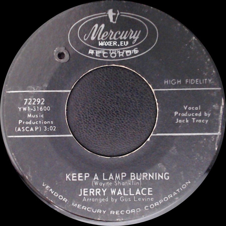 Jerry Wallace - It's A Cotton Candy World / Keep A Lamp Burning side B
