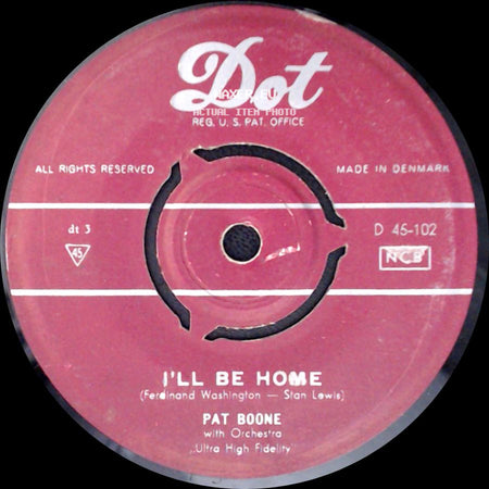 Pat Boone - I'll Be Home / Tutti Frutti side A