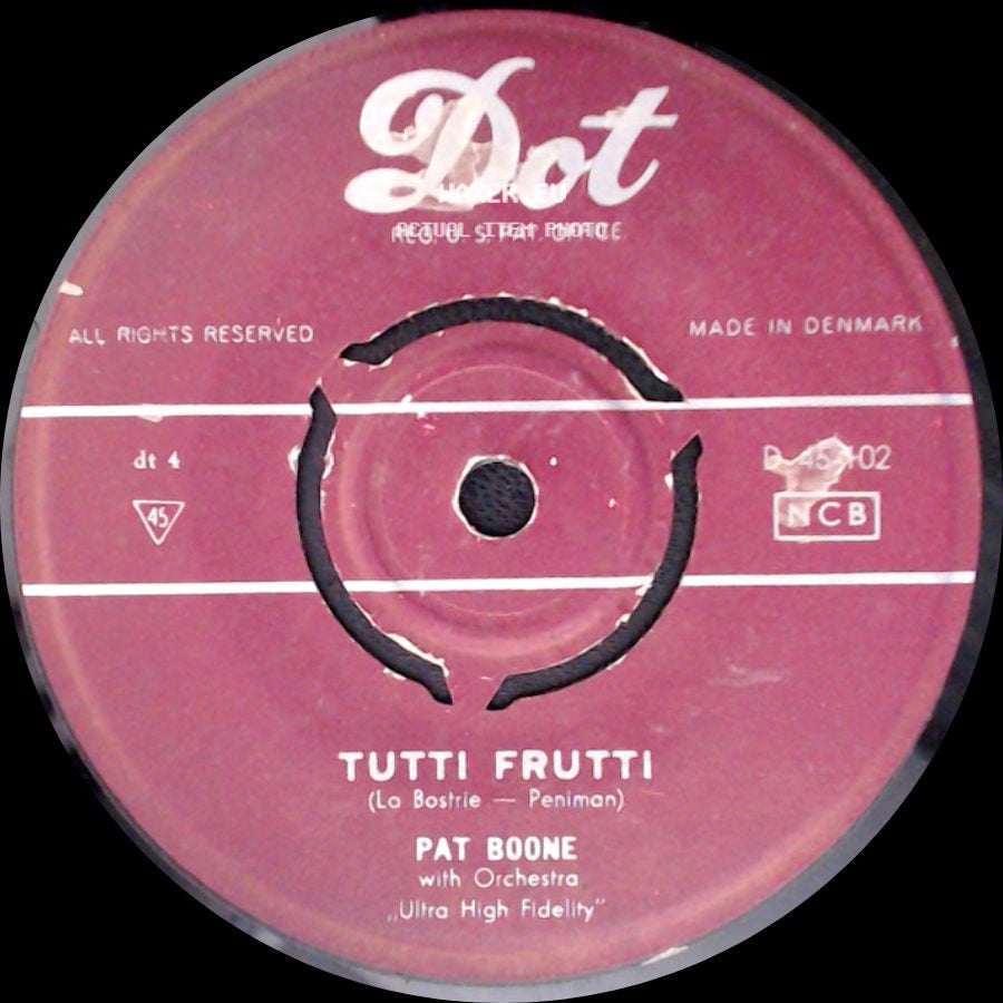 Pat Boone - I'll Be Home / Tutti Frutti side B