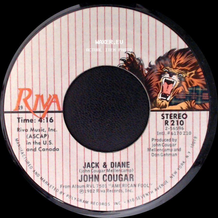 John Cougar - Can You Take It / Jack & Diane side B
