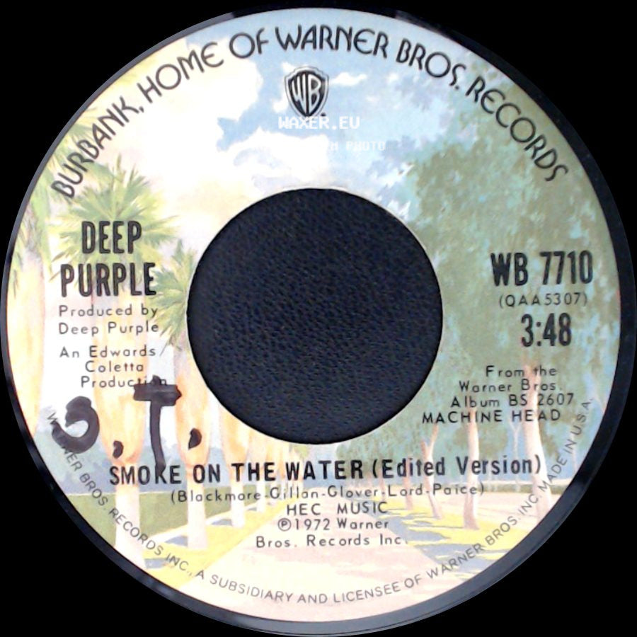 Deep Purple - Smoke On The Water (Edited Version) / Smoke On The Water (Edited Version) side B