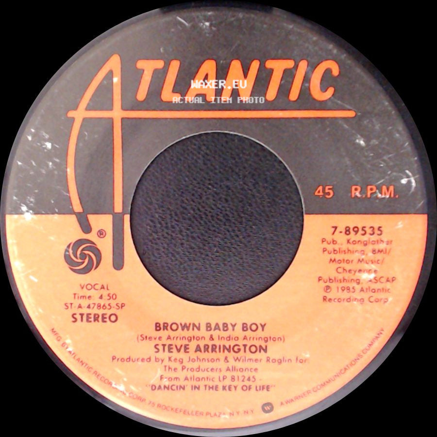 Steve Arrington - Brown Baby Boy / Dancin' In The Key Of Life side A