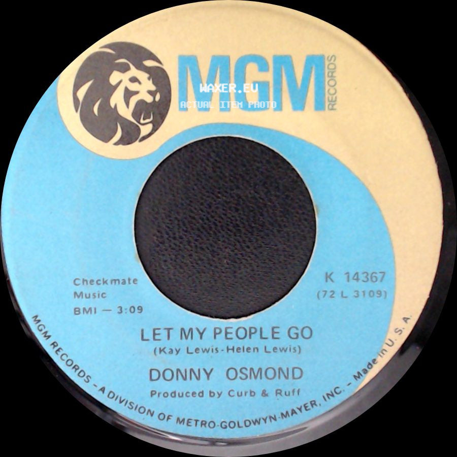 Donny Osmond - Let My People Go / Puppy Love side A