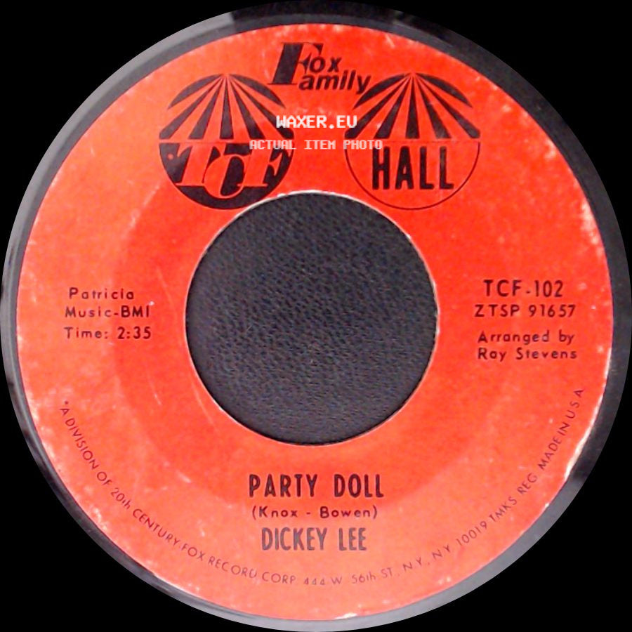 Dickey Lee - Party Doll / Laurie (Strange Things Happen) side A