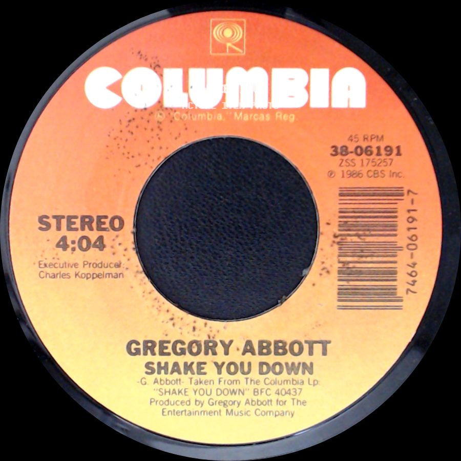 Gregory Abbott - Wait Until Tomorrow / Shake You Down side B