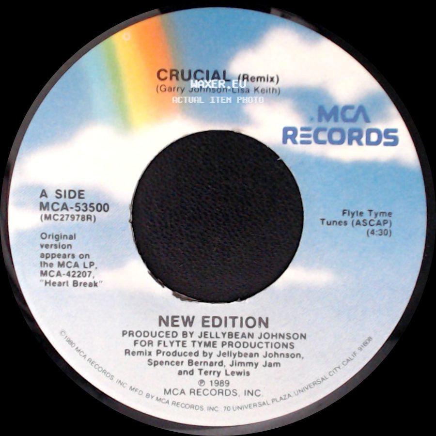New Edition - Crucial (Remix) / Crucial (Instrumental) side A