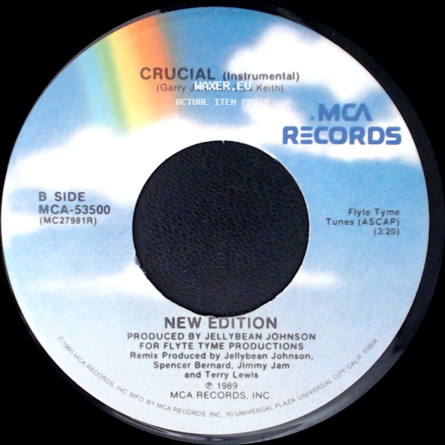New Edition - Crucial (Remix) / Crucial (Instrumental) side B