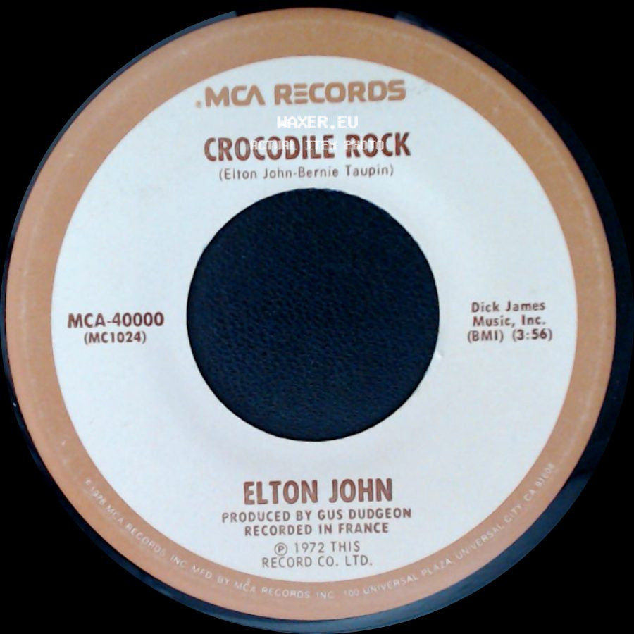 Elton John - Elderberry Wine / Crocodile Rock side B