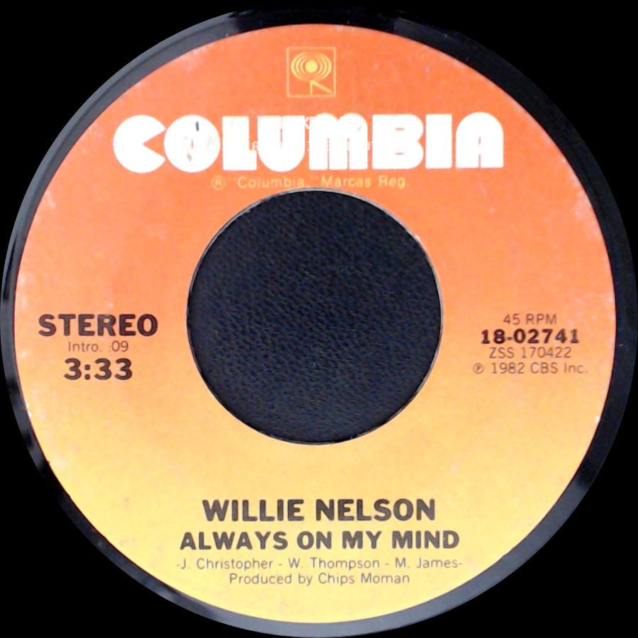 Willie Nelson - Always On My Mind / The Party's Over side A
