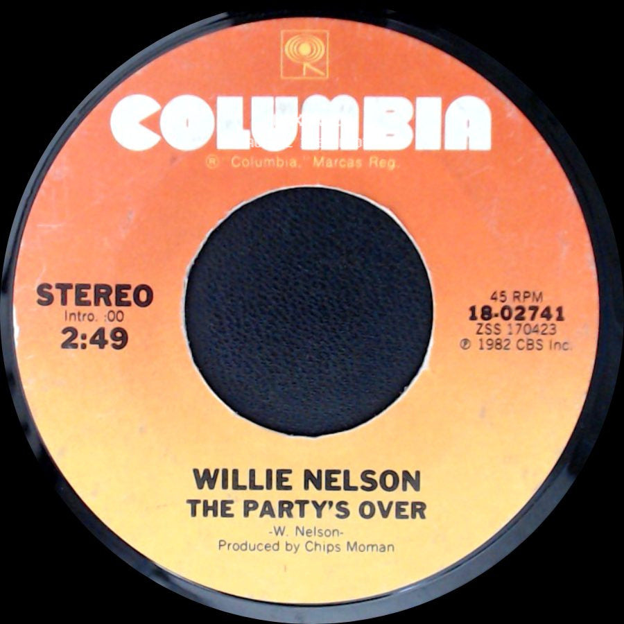 Willie Nelson - Always On My Mind / The Party's Over side B