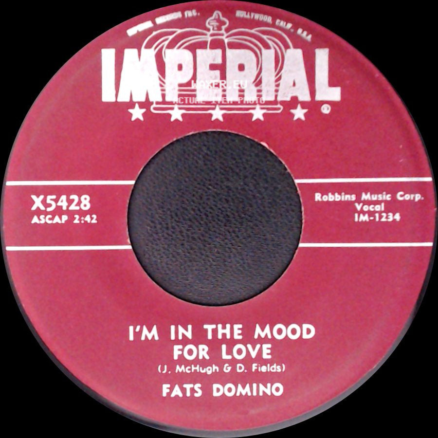 Fats Domino - I'm Walkin' / I'm In The Mood For Love side B