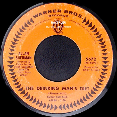 Allan Sherman - The Laarge Daark Aardvark Song / The Drinking Man's Diet side B