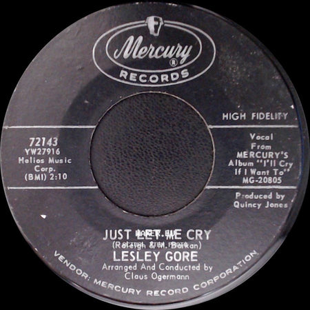 Lesley Gore - Just Let Me Cry / Judy's Turn To Cry side A