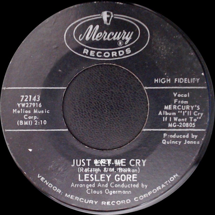 Lesley Gore - Just Let Me Cry / Judy's Turn To Cry side A