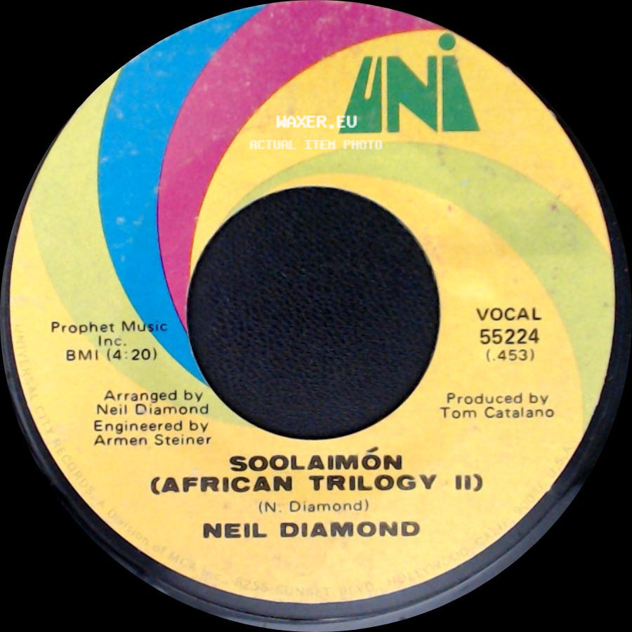 Neil Diamond - Soolaimón (African Trilogy Ii) / And The Grass Won't Pay No Mind side A